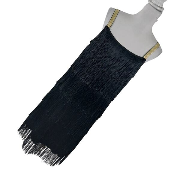 NWOT! L'VOW WOMEN! TOTALLY FRINGED FLAPPER STYLE SHIMMERY, FLUID DRESS! SZ 1X - Picture 1 of 11